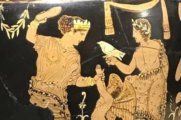 ancient-vase-reveals-greek-goddess-aphrodite-as-first-mom-to-spank-her-child-with-a-sandal