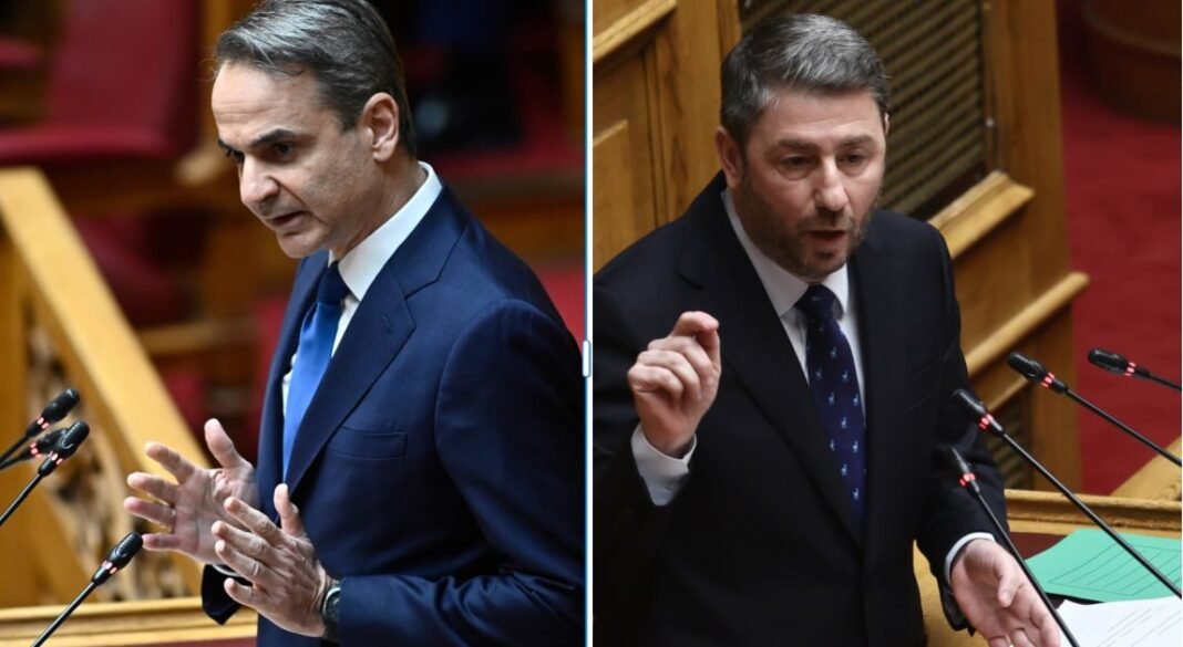 Βουλή: Αντιπαράθεση Μητσοτάκη – Ανδρουλάκη για την απουσία Δένδια – Βίντεο