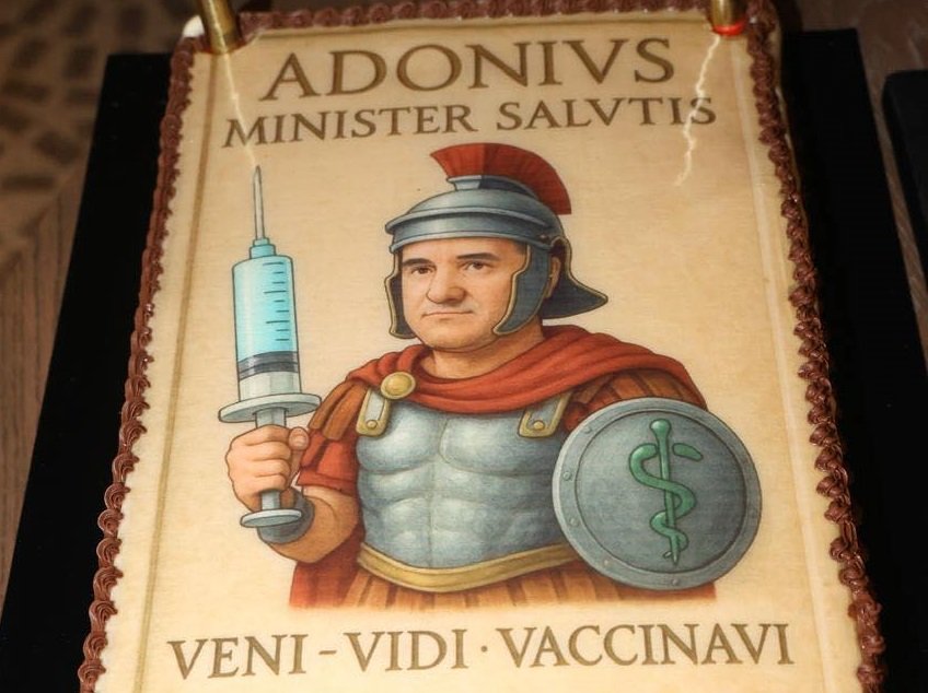 Άδωνις Γεωργιάδης: Η τούρτα γενεθλίων με έμπνευση από την… αρχαία Ρώμη