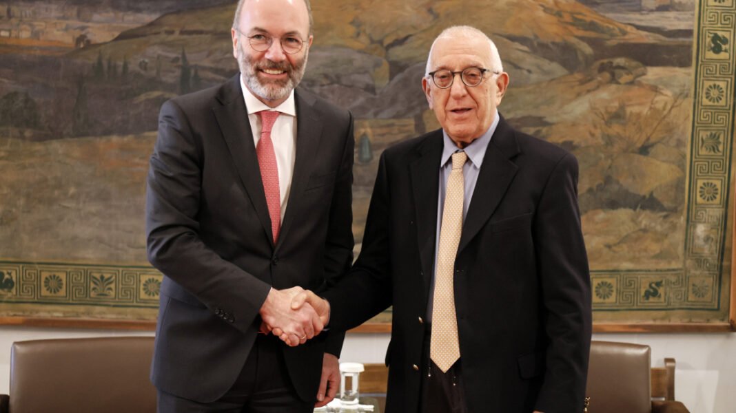 Κακλαμάνης σε Βέμπερ: Κανείς στην Ευρώπη δεν μιλάει για τον στρατό κατοχής στην Κύπρο