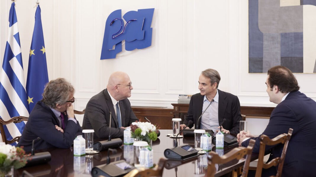 Συνάντηση Μητσοτάκη με τον Πρόεδρο και CEO της Euronext