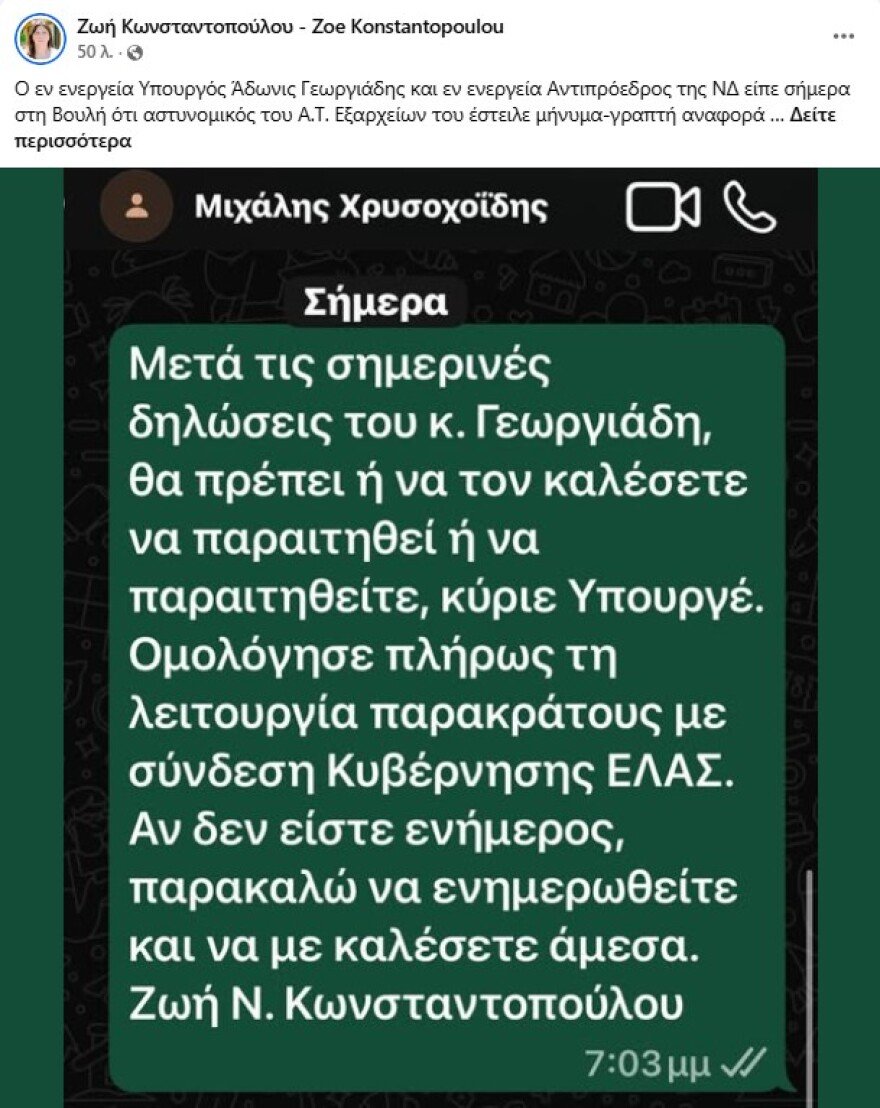 «Η Κωνσταντοπούλου κάνει bullying, σε φτάνει στα όρια»: Ο καβγάς στη Βουλή, οι ατάκες και οι νέες δηλώσεις Άδωνι