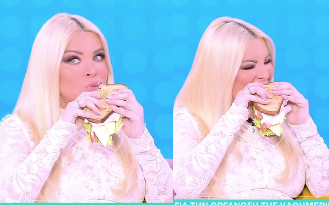 Κατερίνα-Καινούργιου:-Το-σάντουιτς-και-τα-σχόλια-προς-τον-σκηνοθέτη-–-«Γιατί-με-δείχνεις;»