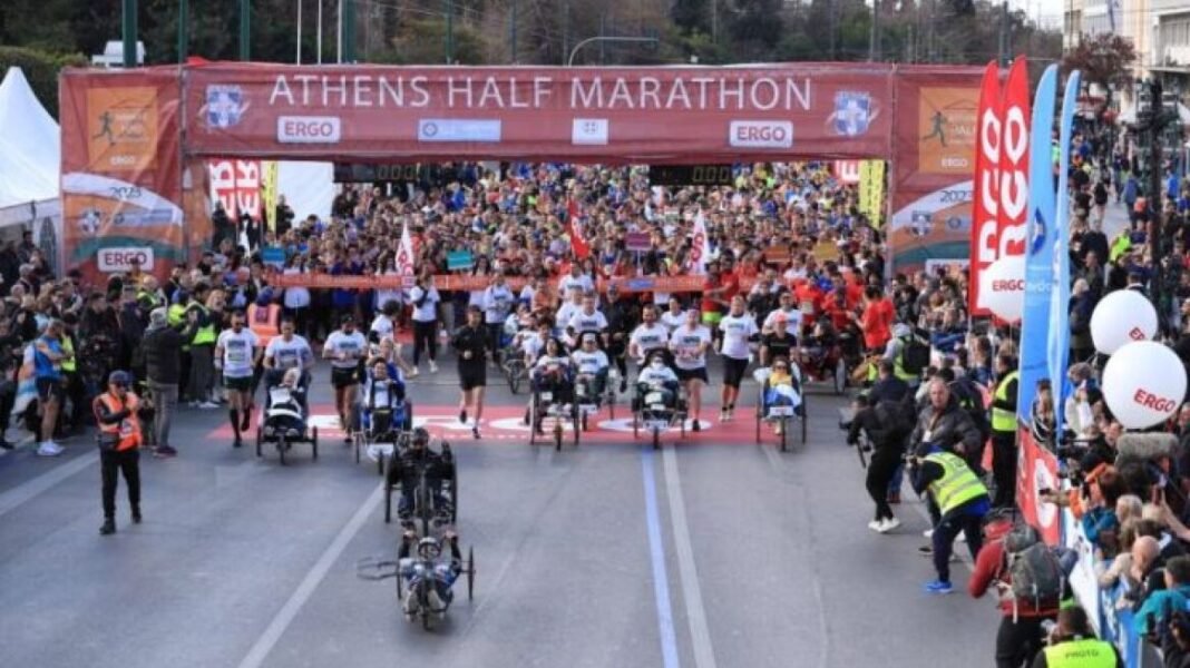 Κλειστοί-δρόμοι-σήμερα-(8/3)-στην-Αθήνα:-Οι-κυκλοφοριακές-ρυθμίσεις-για-τον-ημιμαραθώνιιο-της-Αθήνας
