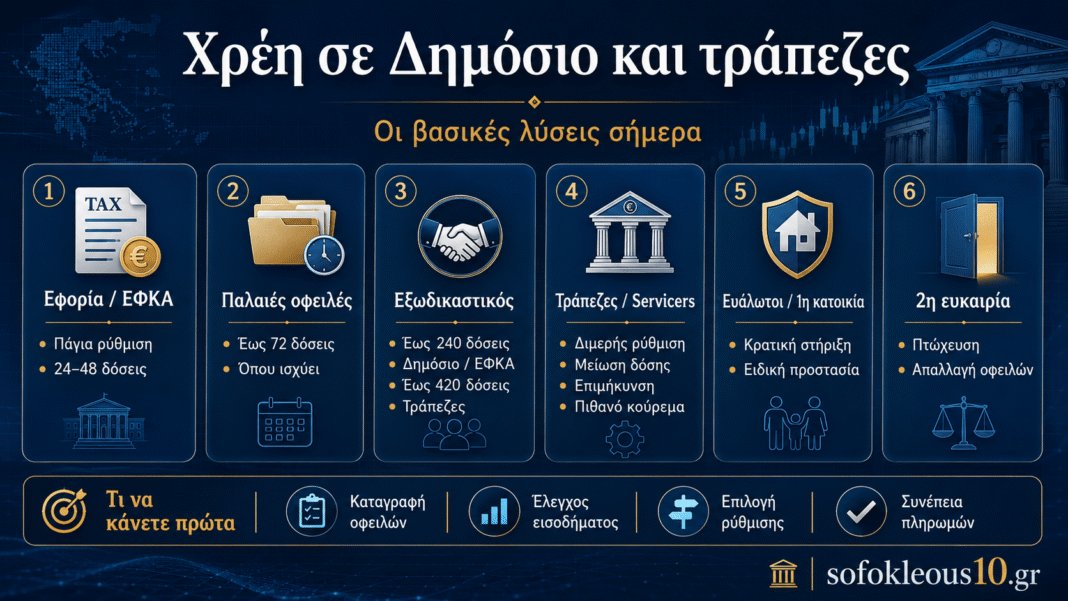 Πνίγεστε από χρέη; Όλες οι λύσεις για εφορία, τράπεζες και servicers Πνίγεστε-από-χρέη;-Όλες-οι-λύσεις-για-εφορία,-τράπεζες-και-servicers