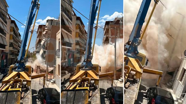 Καρέ-καρέ-η-κατάρρευση-της-πολυκατοικίας-στα-Πετράλωνα,-δείτε-φωτογραφίες-από-τη-στιγμή-που-το-κτήριο-παίρνει-κλίση-και-πέφτει