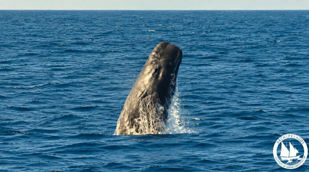 20-Ton Sperm Whale Caught on Camera Leaping Off a Greek Island 20-ton-sperm-whale-caught-on-camera-leaping-off-a-greek-island