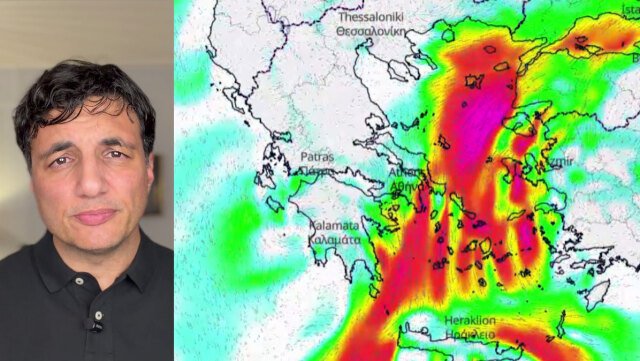 Μελτέμια-με-ριπές-άνω-των-100-χλμ.-και-πολύ-υψηλός-κίνδυνος-πυρκαγιάς-τις-επόμενες-72-ώρες