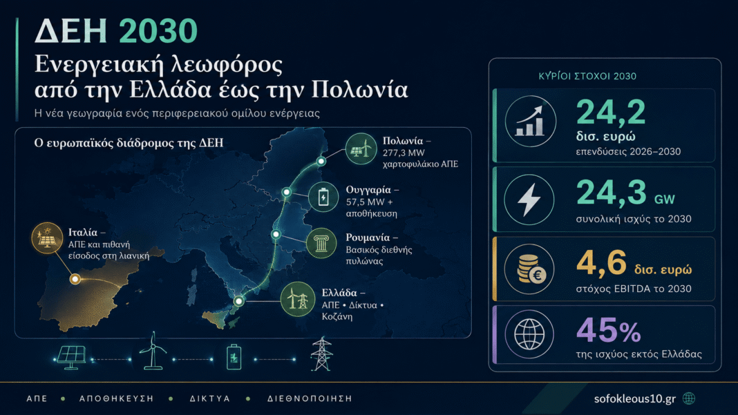 ΔΕΗ: Στήνει ενεργειακή λεωφόρο από την Κοζάνη έως την Πολωνία – Το σχέδιο των 24,2 δισ. ευρώ που αλλάζει πίστα ΔΕΗ:-Στήνει-ενεργειακή-λεωφόρο-από-την-Κοζάνη-έως-την-Πολωνία-–-Το-σχέδιο-των-24,2-δισ.-ευρώ-που-αλλάζει-πίστα