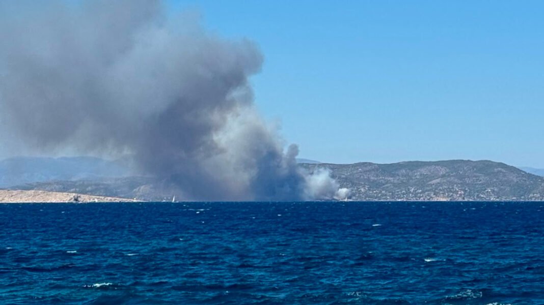 Φωτιά τώρα σε δασική έκταση στη Σαλαμίνα: Κινητοποιήθηκαν 92 πυροσβέστες και επτά εναέρια μέσα Φωτιά-τώρα-σε-δασική-έκταση-στη-Σαλαμίνα:-Κινητοποιήθηκαν-92-πυροσβέστες-και-επτά-εναέρια-μέσα