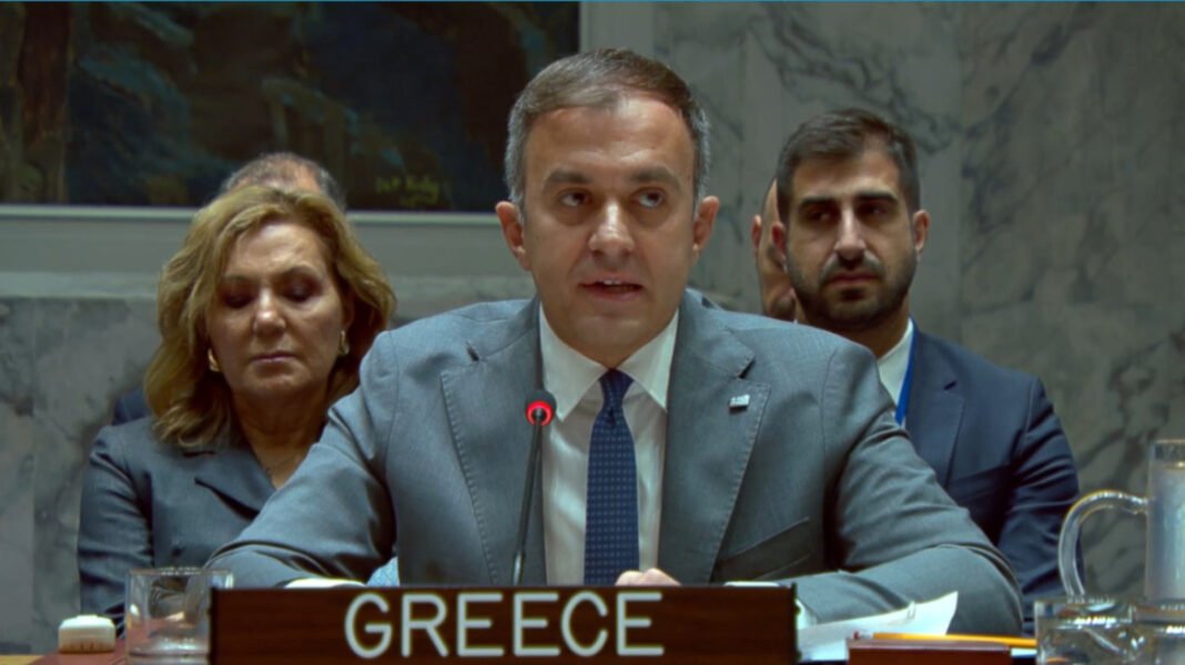 ΥΦΥΠΕΞ Χατζηβασιλείου στο Συμβούλιο Ασφαλείας του ΟΗΕ στη Νέα Υόρκη: Καμία απόφαση για την Ουκρανία δεν μπορεί να ληφθεί χωρίς το Κίεβο και την Ε.Ε. ΥΦΥΠΕΞ Χατζηβασιλείου στο Συμβούλιο Ασφαλείας του ΟΗΕ στη Νέα Υόρκη: Καμία απόφαση για την Ουκρανία δεν μπορεί να ληφθεί χωρίς το Κίεβο και την Ε.Ε.