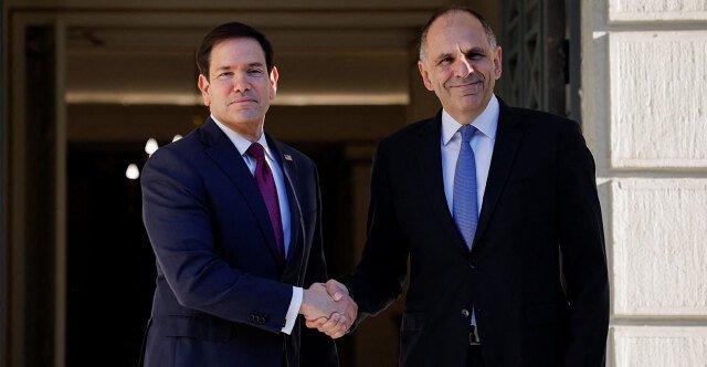 Στο υπ. Εξωτερικών ο Ρούμπιο: Αυτή την ώρα η συνάντηση με τον Γεραπετρίτη, λεπτό προς λεπτό η επίσκεψη του Αμερικανού ΥΠΕΞ στην Αθήνα Στο-υπ.-Εξωτερικών-ο-Ρούμπιο:-Αυτή-την-ώρα-η-συνάντηση-με-τον-Γεραπετρίτη,-λεπτό-προς-λεπτό-η-επίσκεψη-του-Αμερικανού-ΥΠΕΞ-στην-Αθήνα