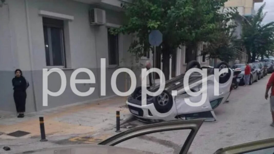 Ένας τραυματίας στην Πάτρα μετά από σύγκρουση δύο αυτοκινήτων, το ένα όχημα κατέληξε αναποδογυρισμένο Ένας-τραυματίας-στην-Πάτρα-μετά-από-σύγκρουση-δύο-αυτοκινήτων,-το-ένα-όχημα-κατέληξε-αναποδογυρισμένο